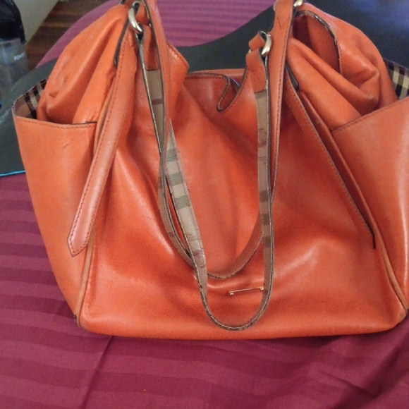 Burberry Orange Handbag - Picture 1 of 17